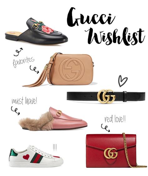 gucci wishlist